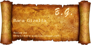 Bara Gizella névjegykártya